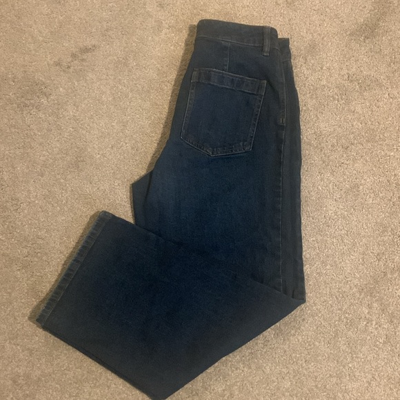 Joe Fresh - High Rise Wide Leg Cropped Sailor Jeans - Picture 4 of 4